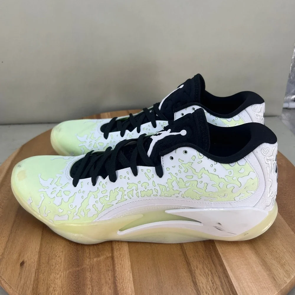 Jordan Zion 3 Mens Basketball Shoes White Black DR0675-110 Size 12